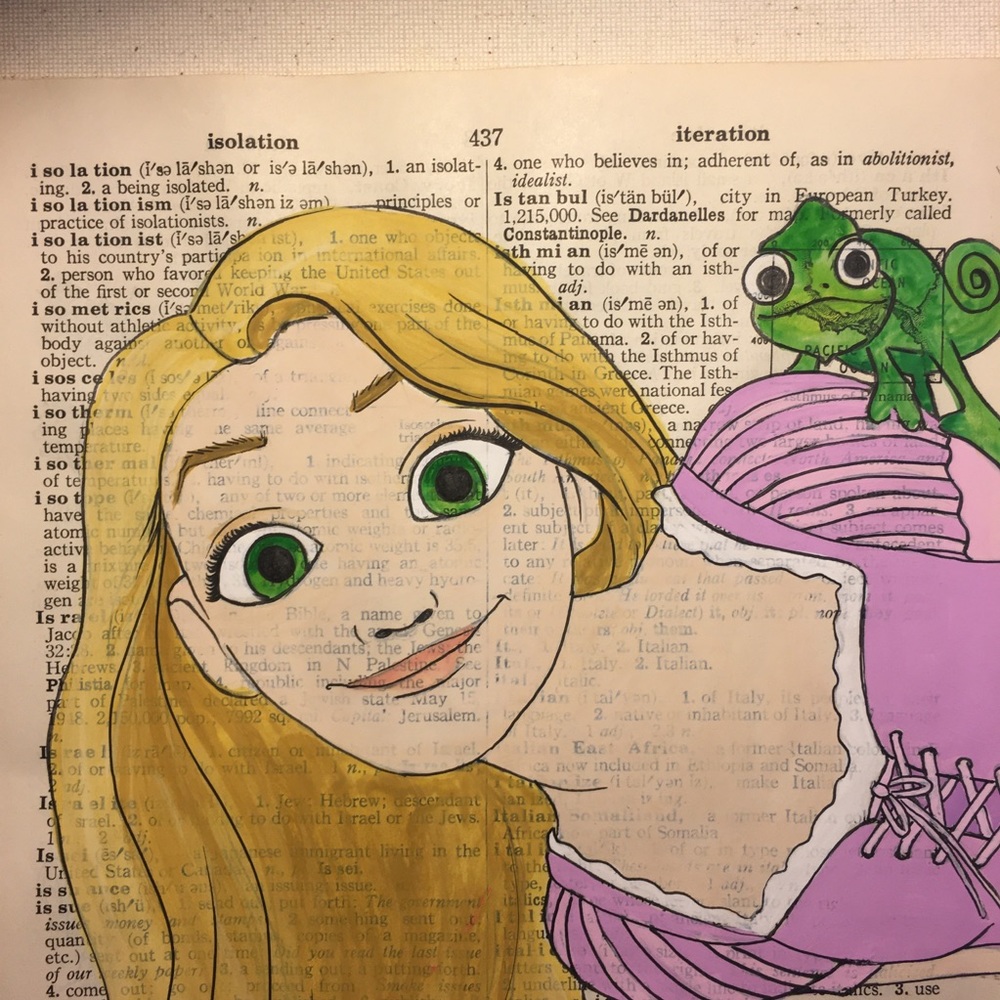 Rapunzel from Tangled painting - Picture 2 of 2